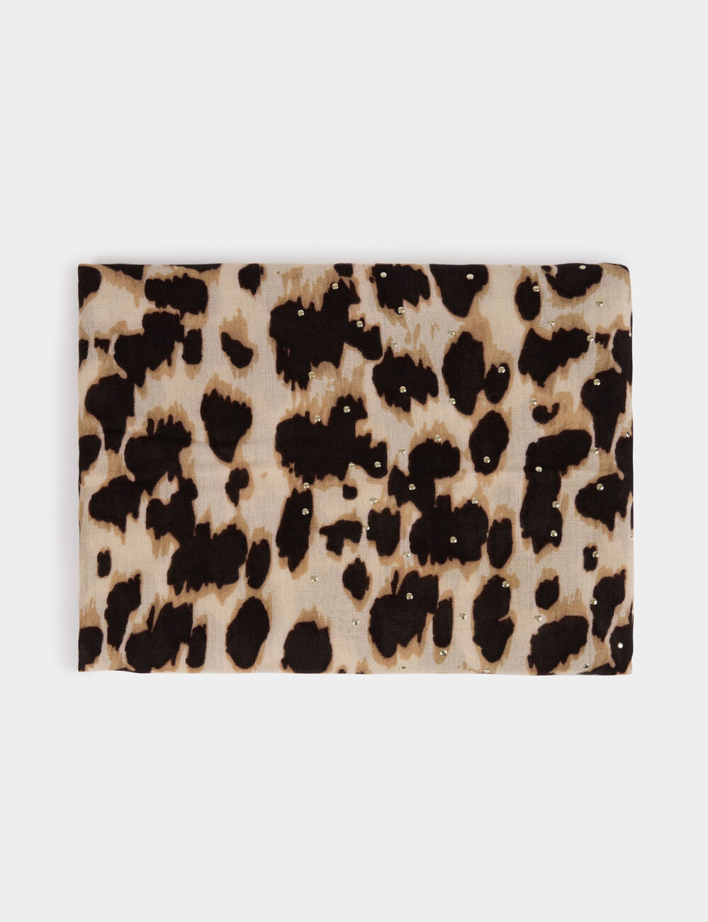 Foulard imprimé léopard multicolore femme