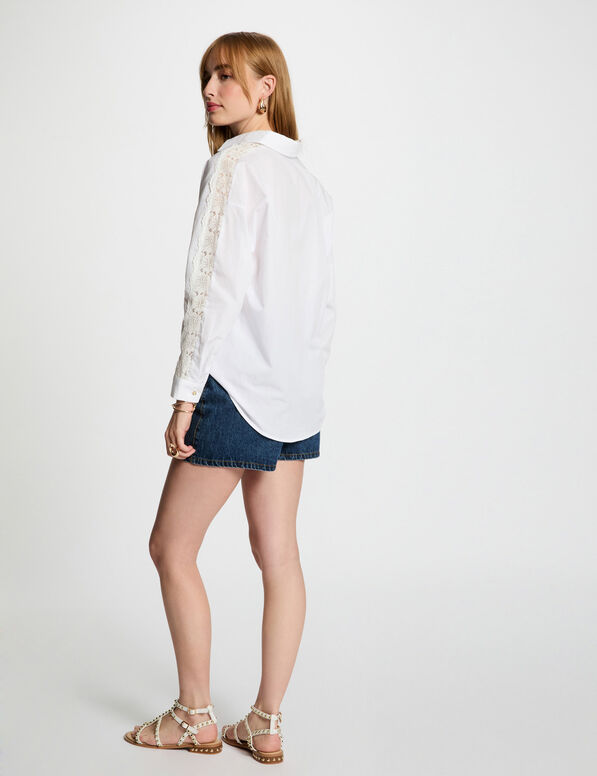 chemise manches longues blanc femme Chemise manches longues blanc femme