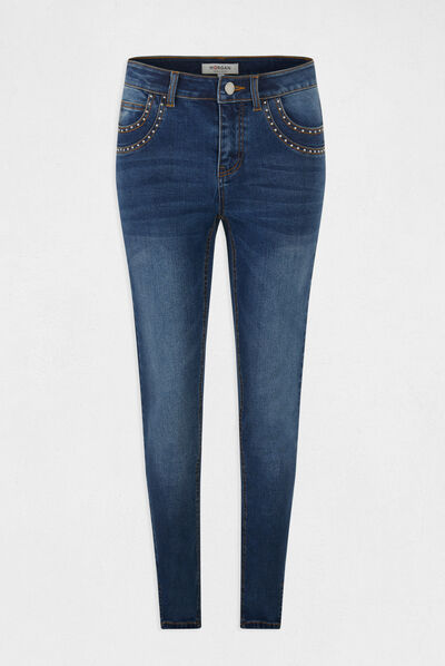 Jeans slim avec clous jean stone femme