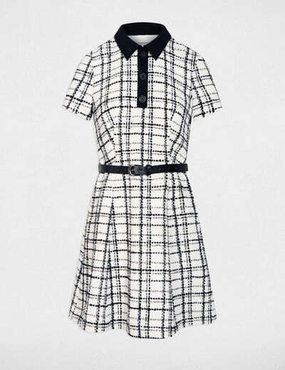 Robe courte &eacute;vas&eacute;e multicolore femme