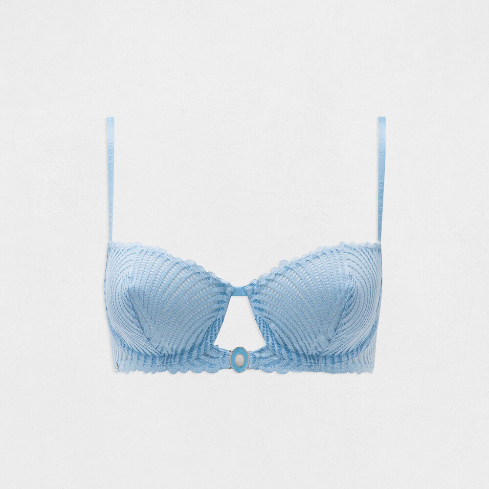Soutien-gorge armatures bleu femme