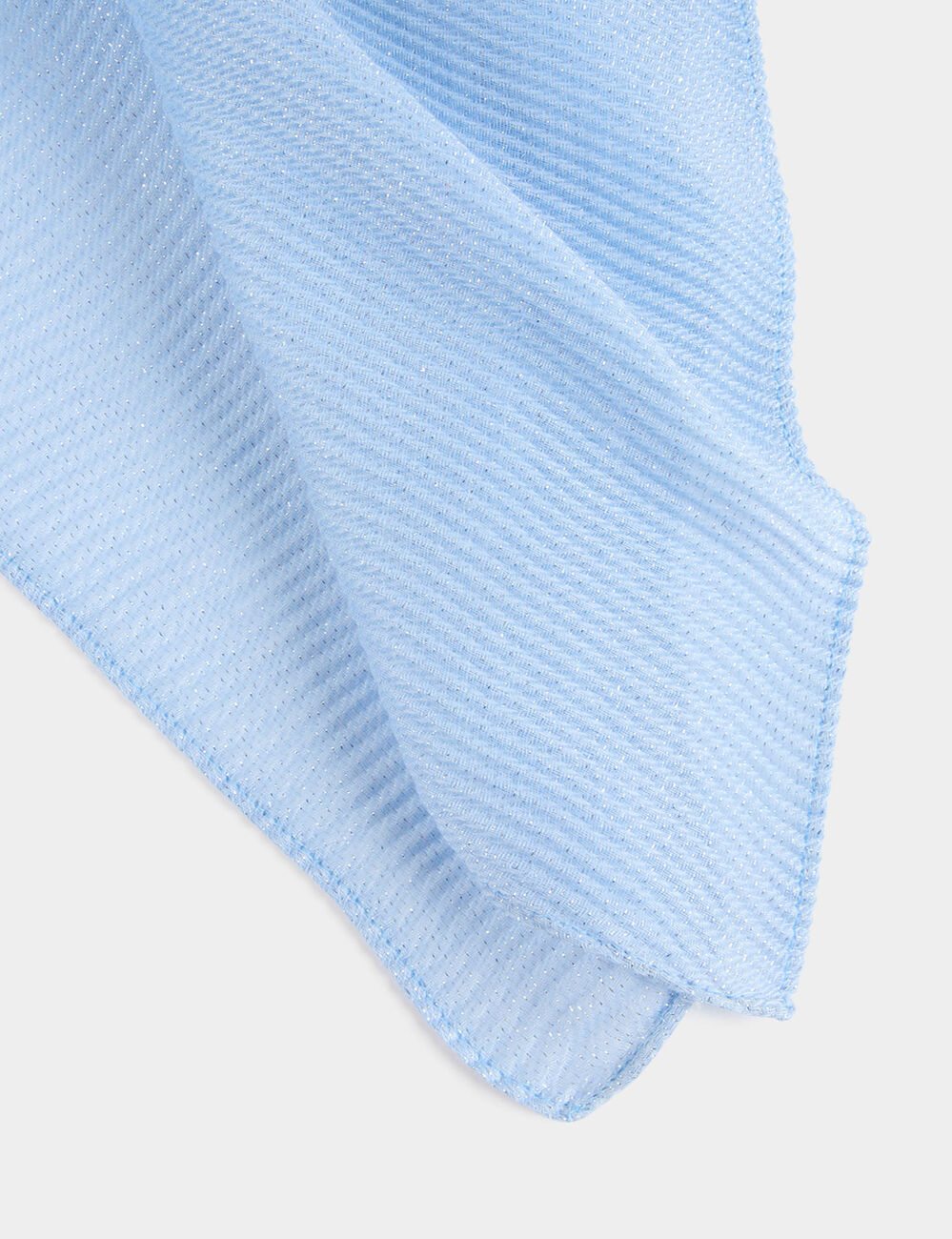 &Eacute;tole pliss&eacute;e m&eacute;tallis&eacute;e bleu femme
