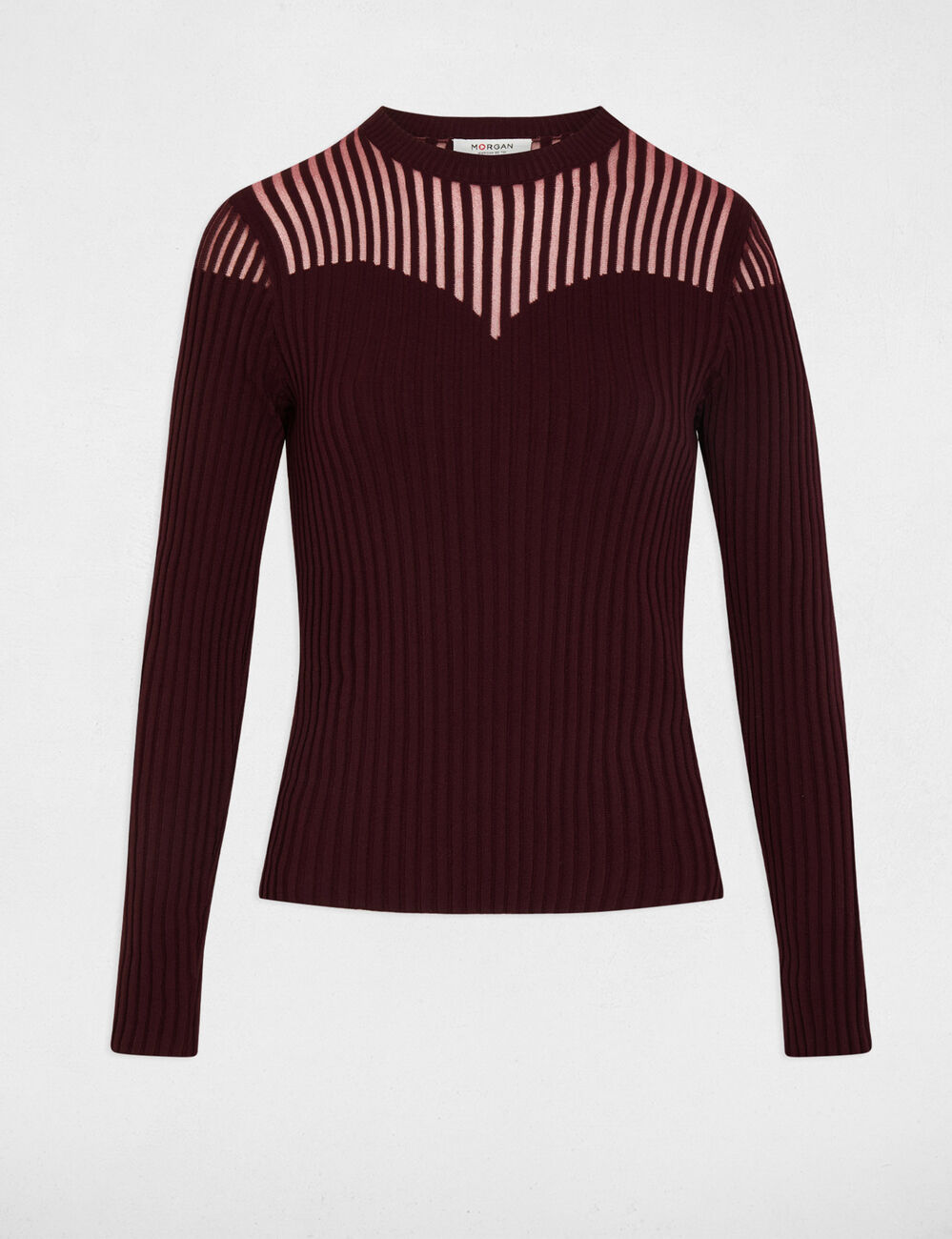 Pull cintr&eacute; prune femme
