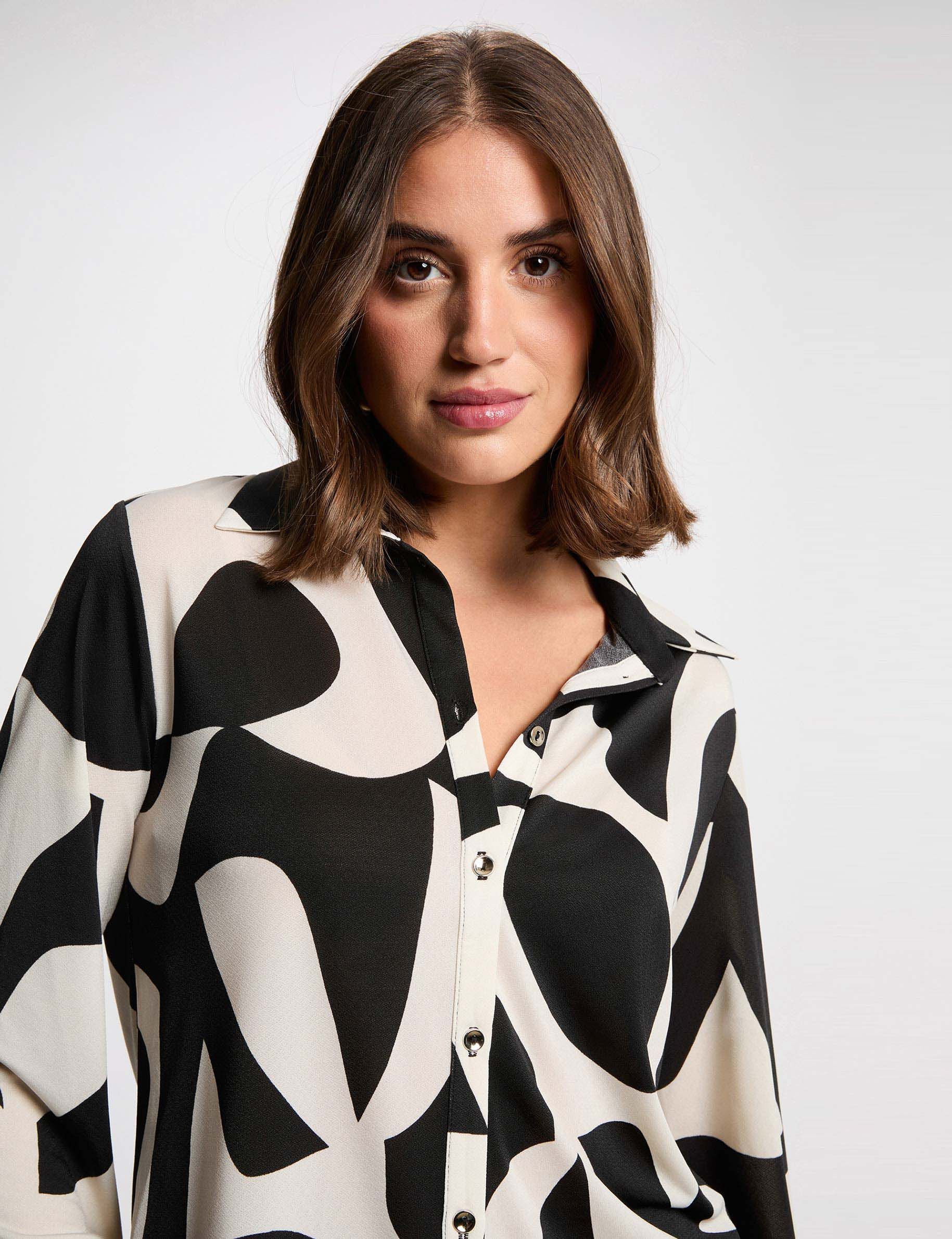 T shirt col à revers femme - vue 2