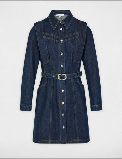robe ajustee boutonnee en jean denim brut femme Robe ajustée boutonnée en jean denim brut femme