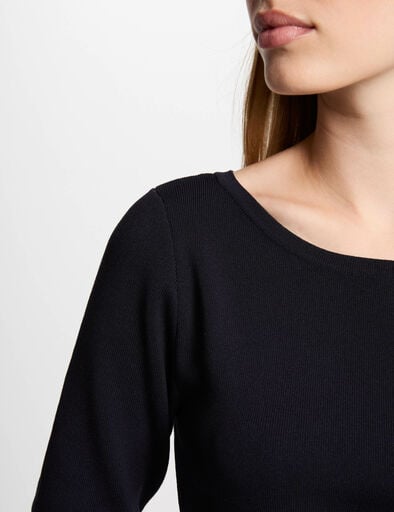 robe tricot courte trapeze bleu marine femme Robe tricot courte trapèze bleu marine femme