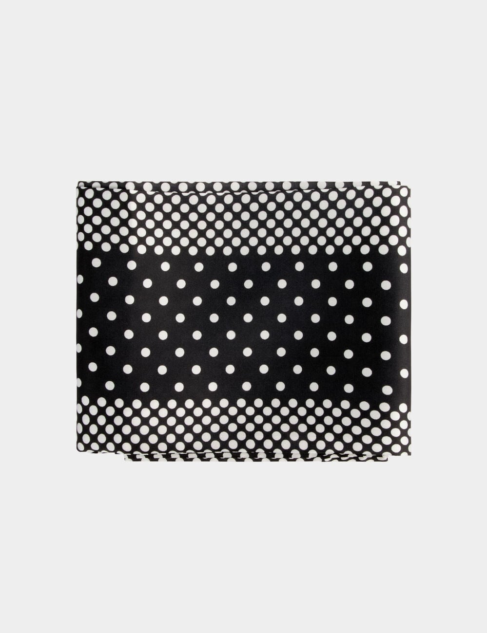 Foulard motif pois noir femme