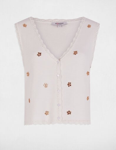 gilet sans manches blanc femme Gilet sans manches blanc femme