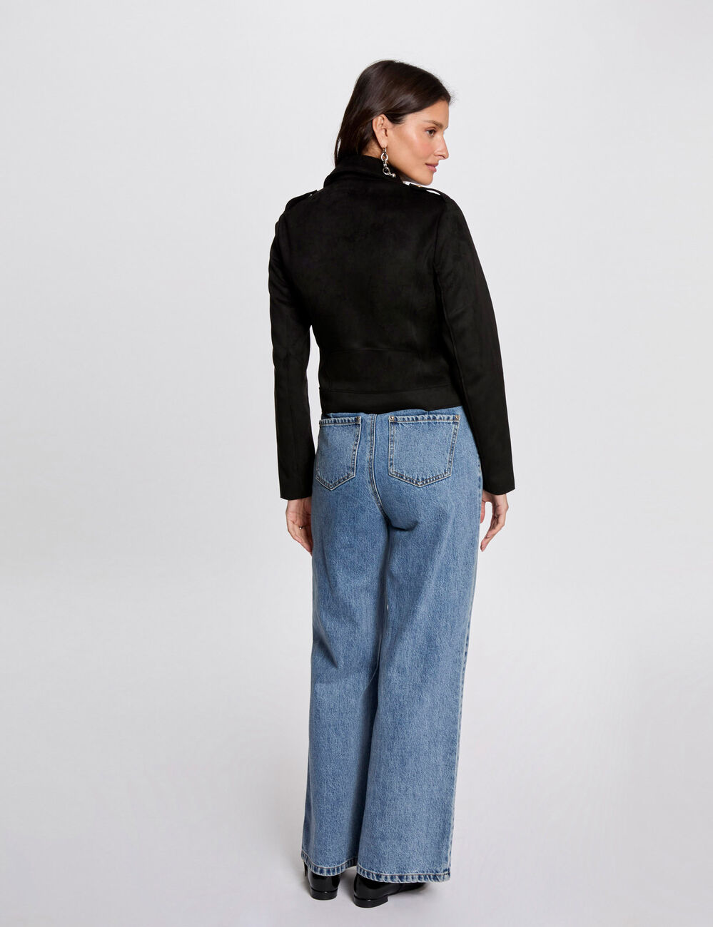 Pantalon Corsaire (pantacourt) Noir Morgan, Taille 36, Porté Une Fois - Très Bon état