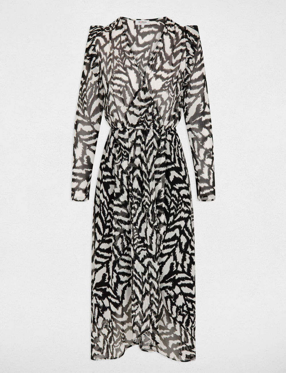 Robe longue imprim&eacute;e multico femme