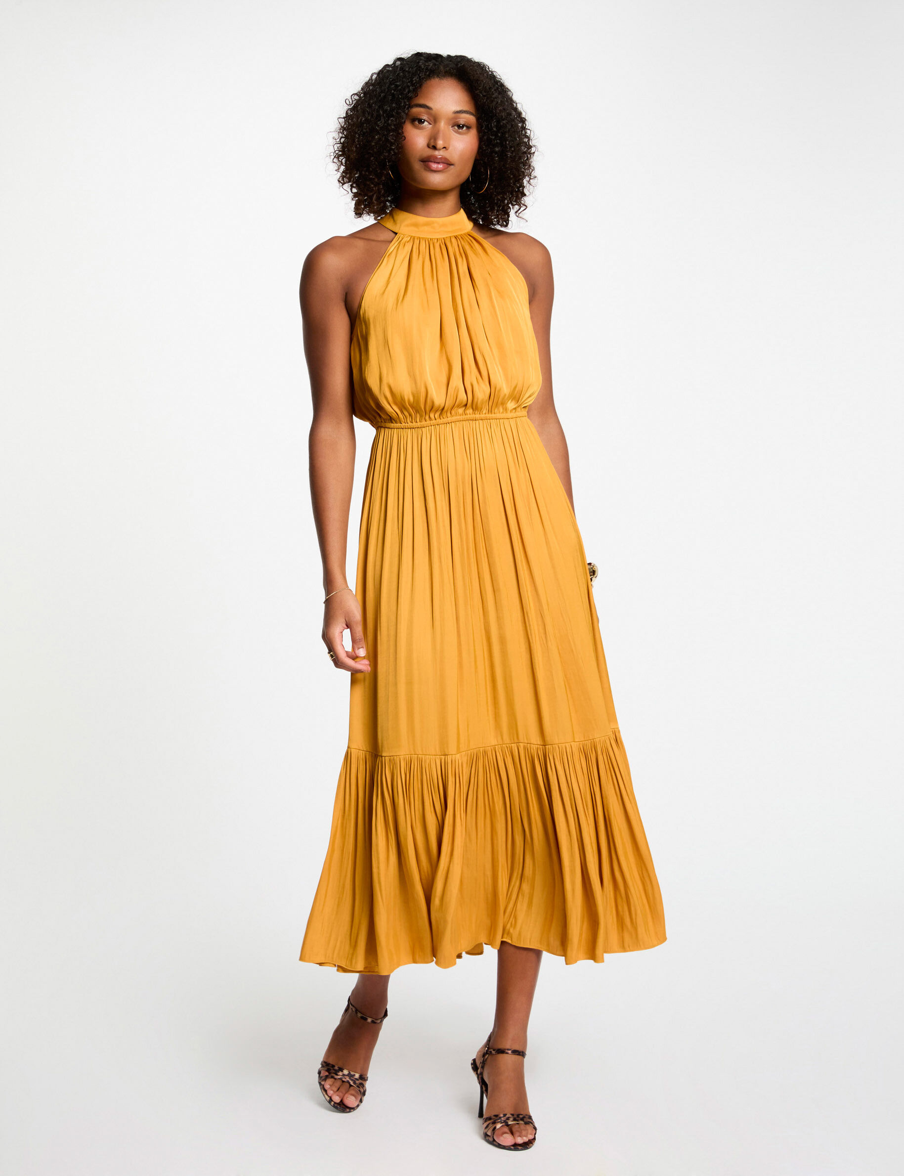 Robe longue évasée fluide - Morgan - Modalova