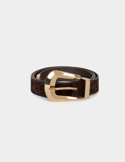 Ceinture croco multicolore femme