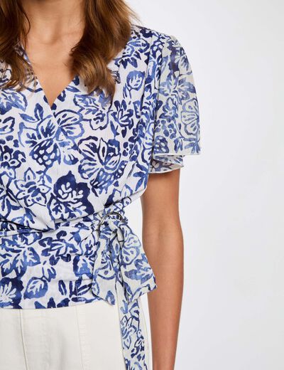 T-shirt manches courtes multicolore femme