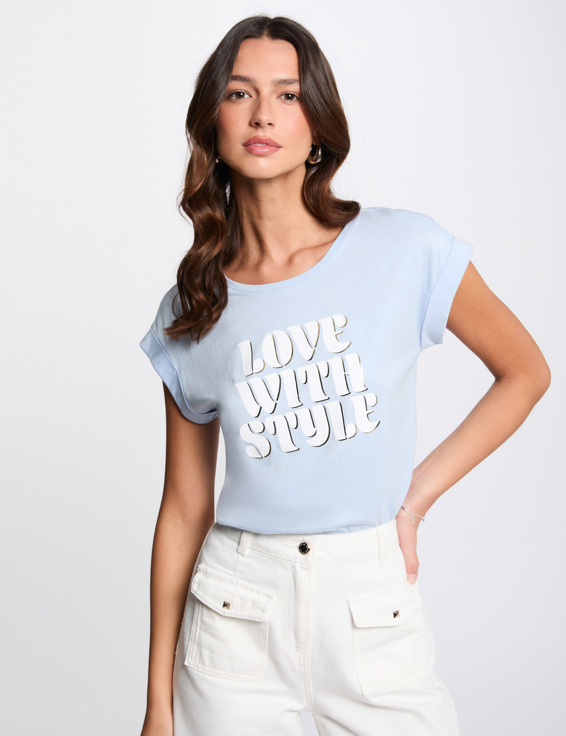 T-shirt à inscription - Morgan - Modalova