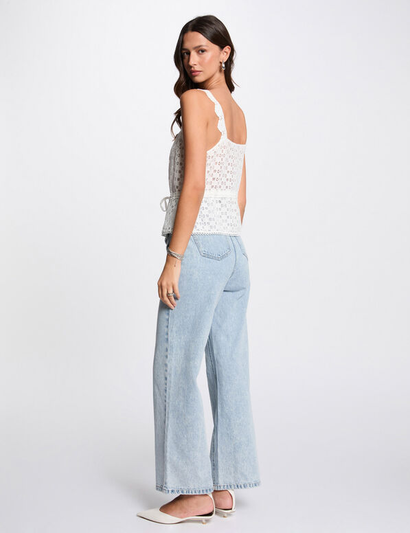 debardeur sans manches blanc femme Débardeur sans manches blanc femme