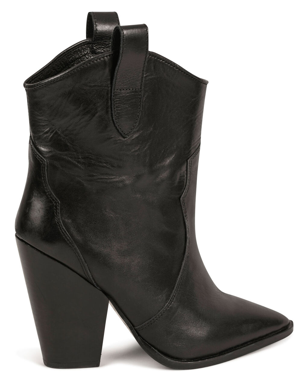 Bottes western &agrave; talons noir femme