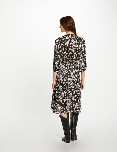 Robe droite imprim&eacute; floral multico femme
