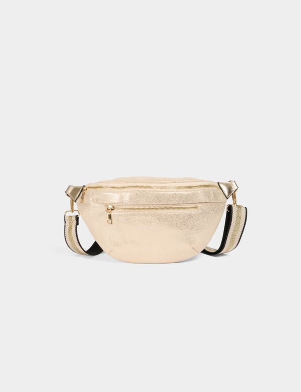 sac banane metallise jaune or femme Sac banane métallisé jaune or femme