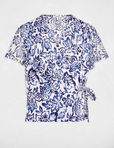 T-shirt manches courtes multicolore femme
