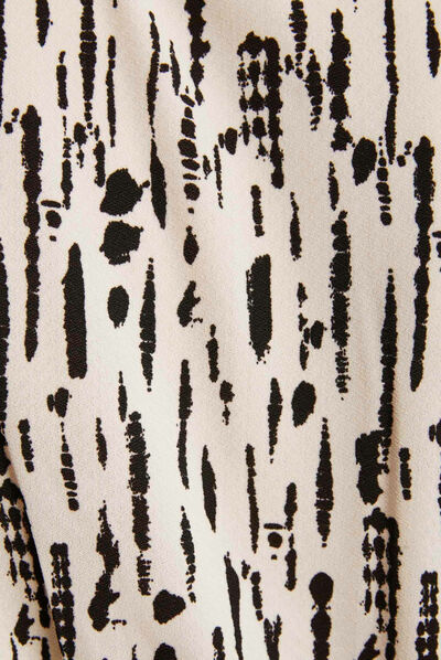 T-shirt manches longues imprimé abstrait multico femme