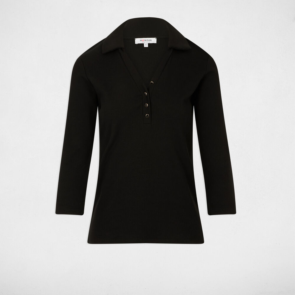 T-shirt manches longues noir femme