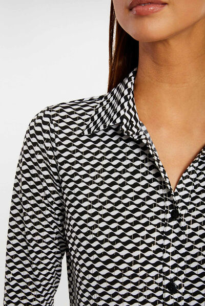 T-shirt à manches 3/4 multico femme