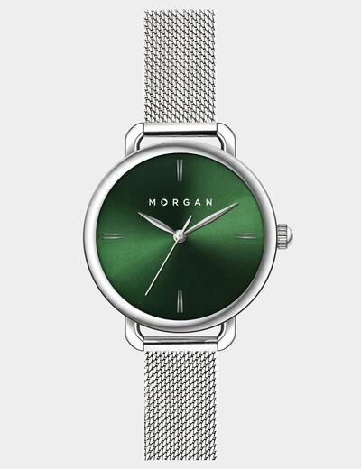 Montre couleur argent femme