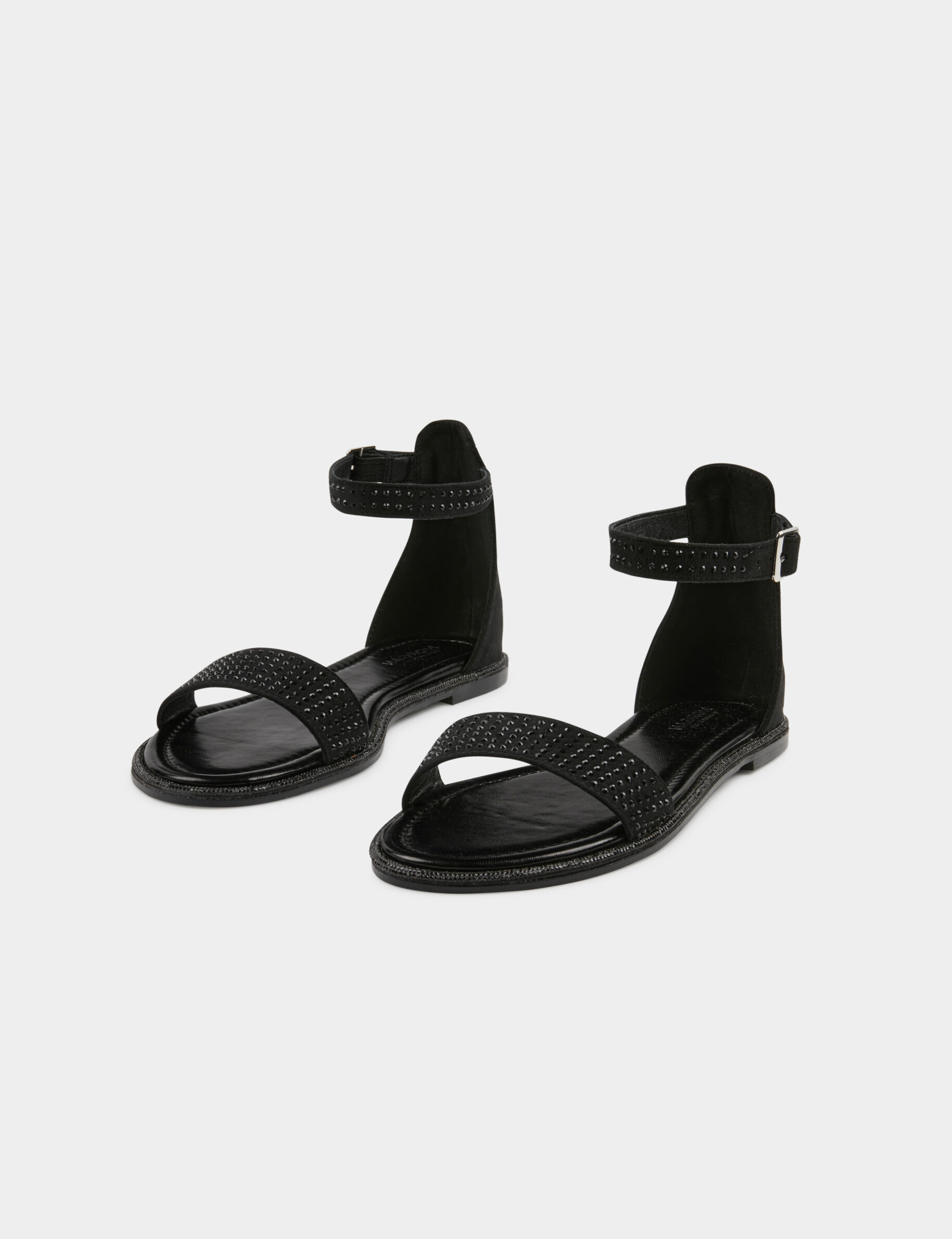 Sandales Femme Morgan Talons Aiguilles 4 Pouces - Cuir Marron - Taille UK 8 - Neuves Sans Emballage