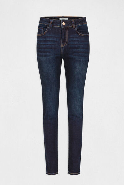 Jeans slim taille haute jean brut femme