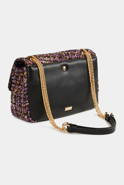 Sac avec bandoulière chaîne violet femme