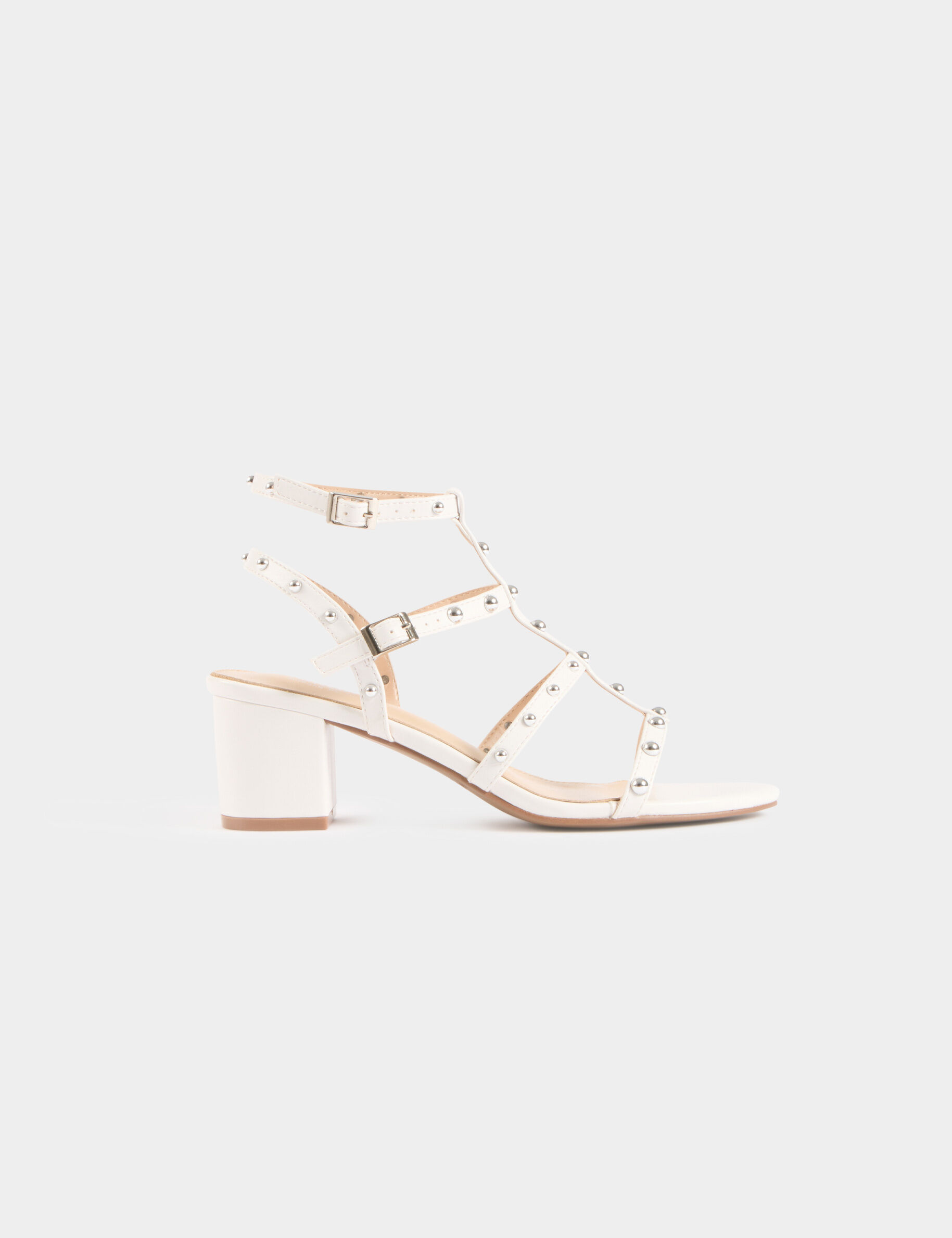 Sandales à talons et clous - Morgan - Modalova
