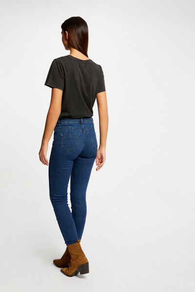 T-shirt manches courtes gris moyen femme