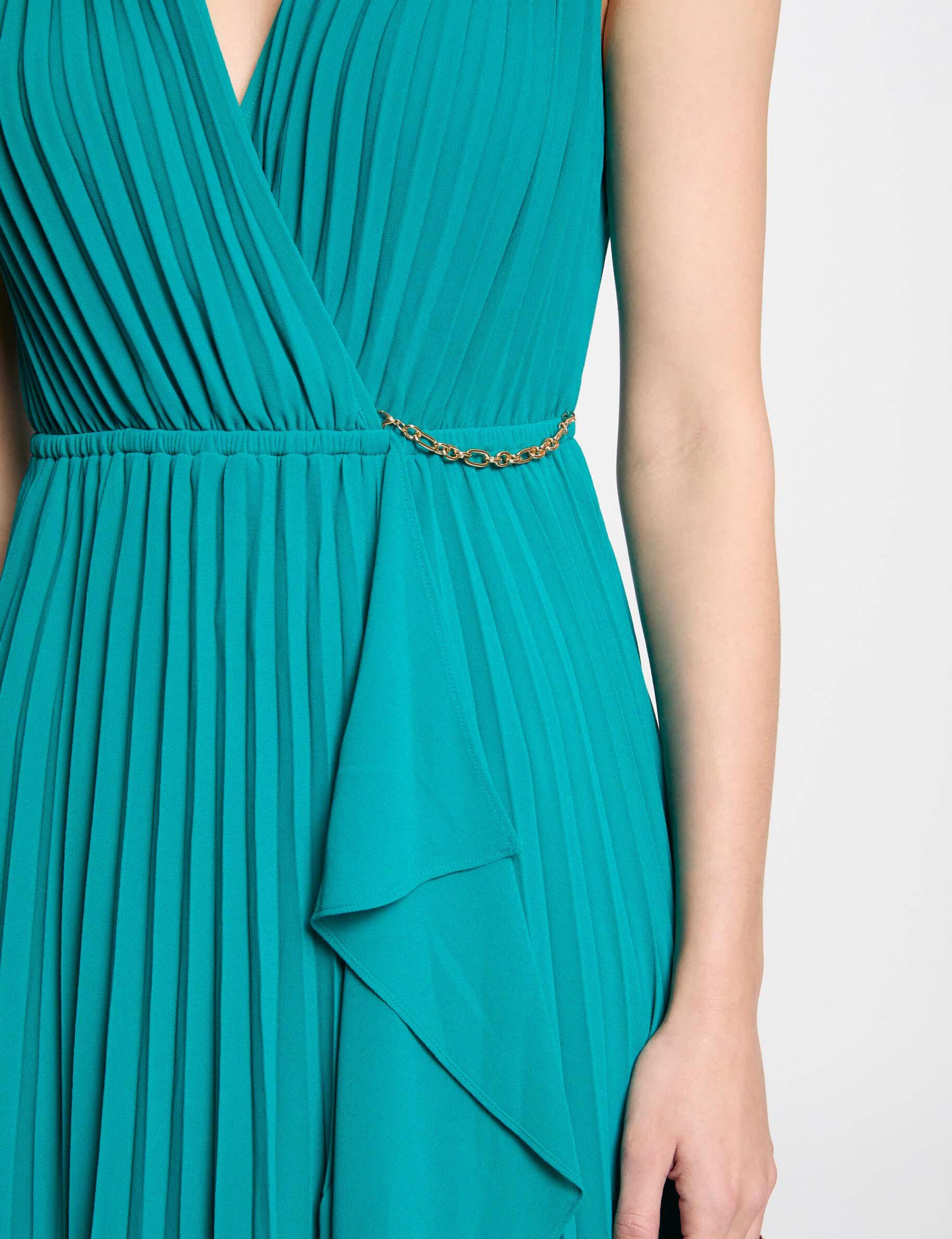 Aqua Blue Bleu Turquoise Robe Longue Froncée Asymétrique À Superposition En Mesh | FR Aqua Blue Bleu Turquoise Robe Longue Froncée Asymétrique À Superposition En Mesh | FR