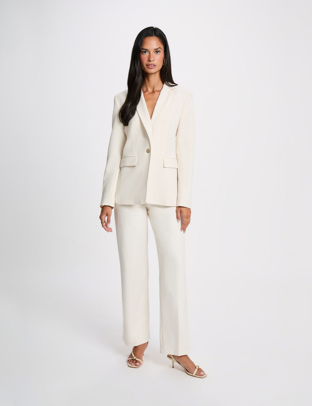 Veste sans manches creme femme