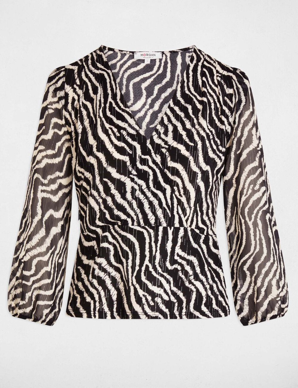 T-shirt manches 3/4 multicolore femme