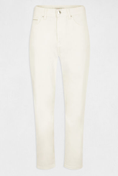 Pantalon droit  blanc femme