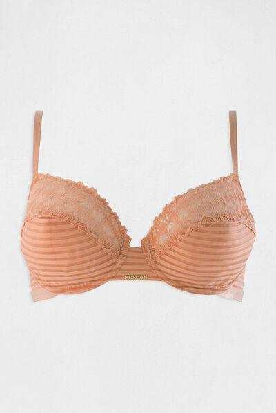 Soutien-gorge armatures beige femme