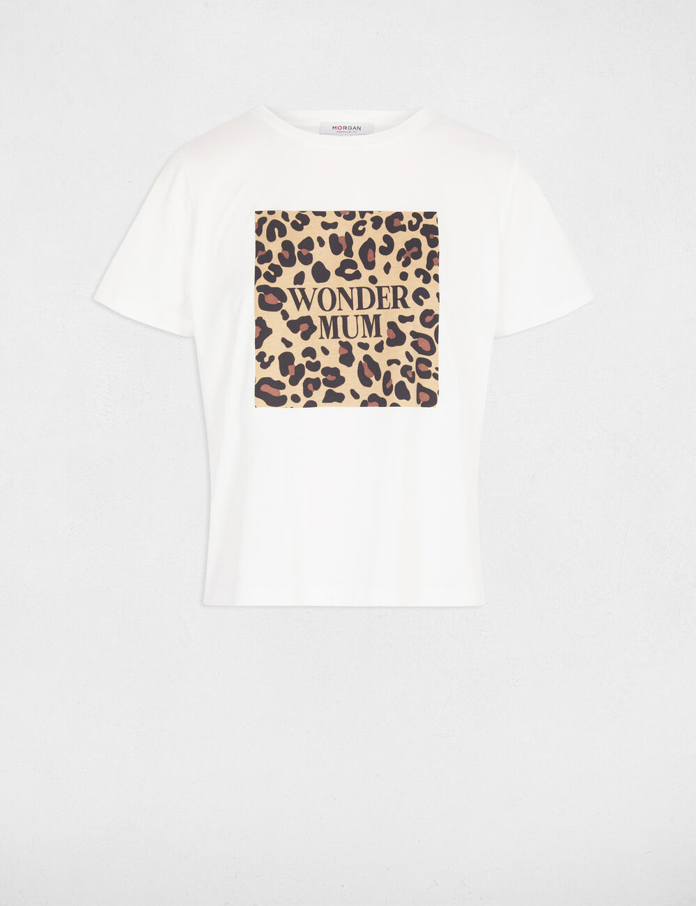 T-shirt manches courtes blanc femme