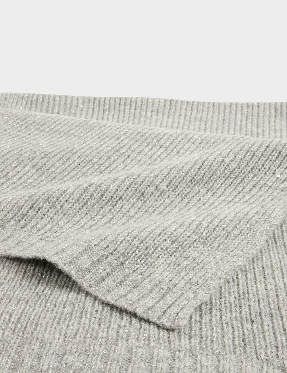 &Eacute;charpe avec sequins gris moyen femme