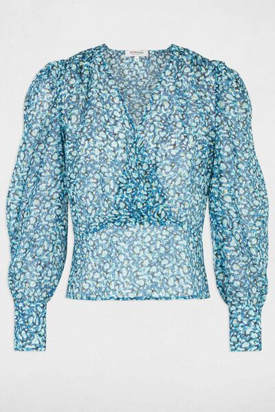 Blouse imprimé abstrait multico femme