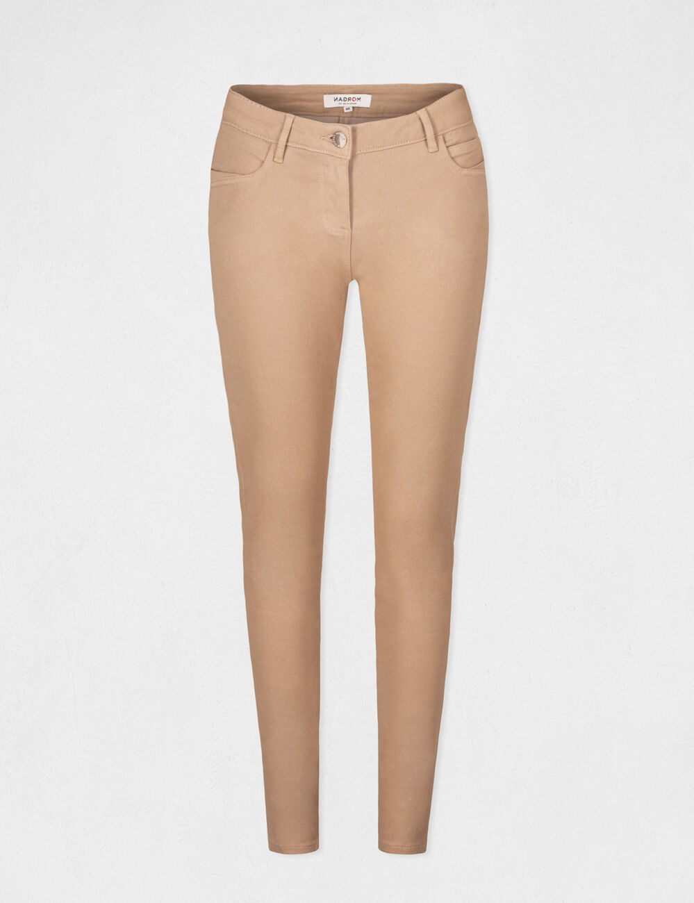 Jeans skinny taille basse sable femme