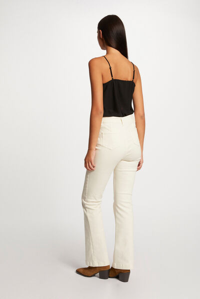 Blouse bretelles fines à dentelle noir femme