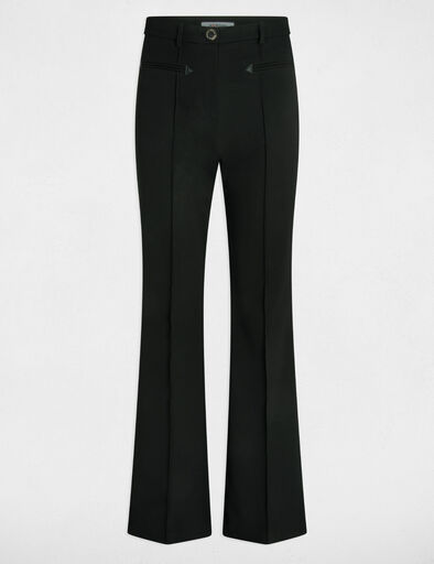 pantalon bootcut taille haute noir femme Pantalon bootcut taille haute noir femme