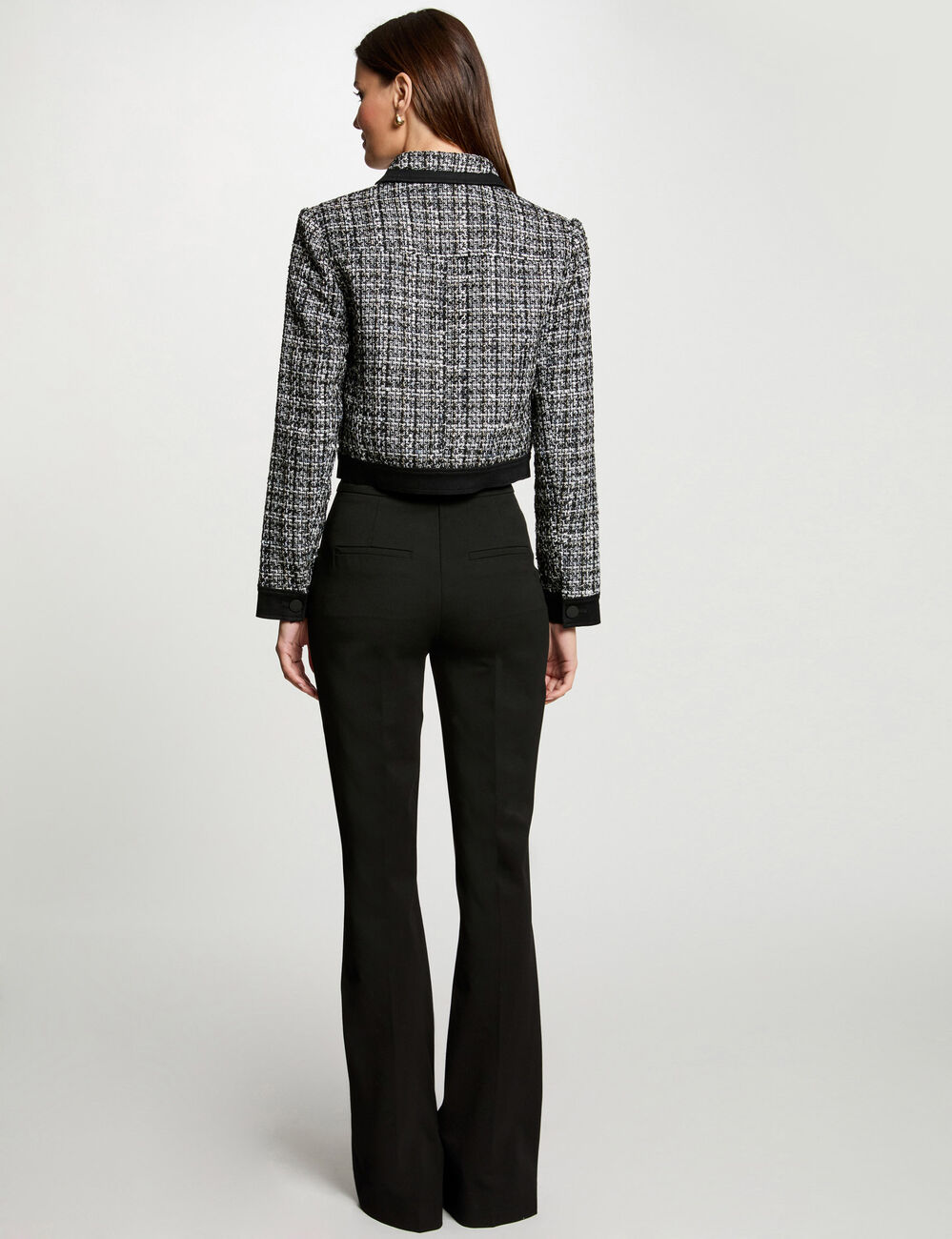 Veste cintr&eacute;e tweed multico femme