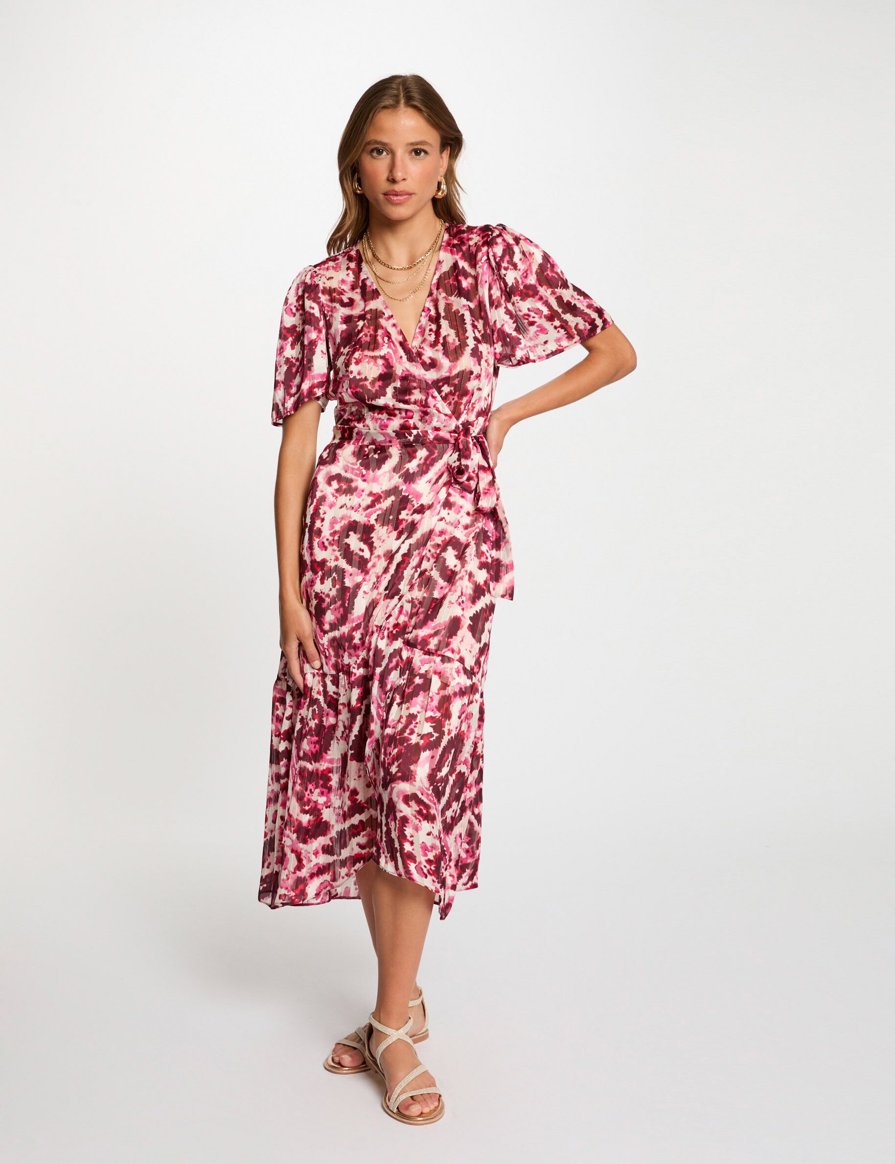 Robe midi portefeuille - Morgan - Modalova