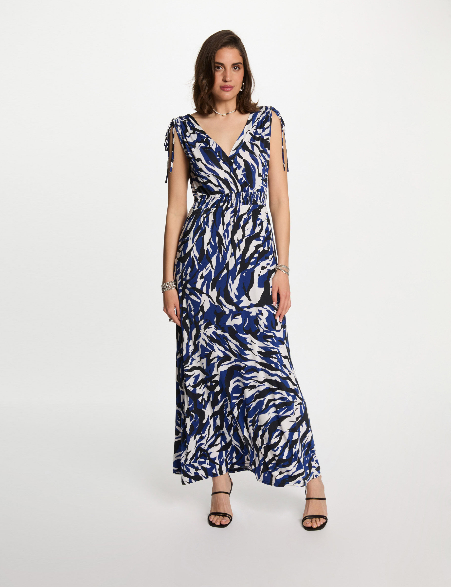 Robe longue droite imprimée - Morgan - Modalova
