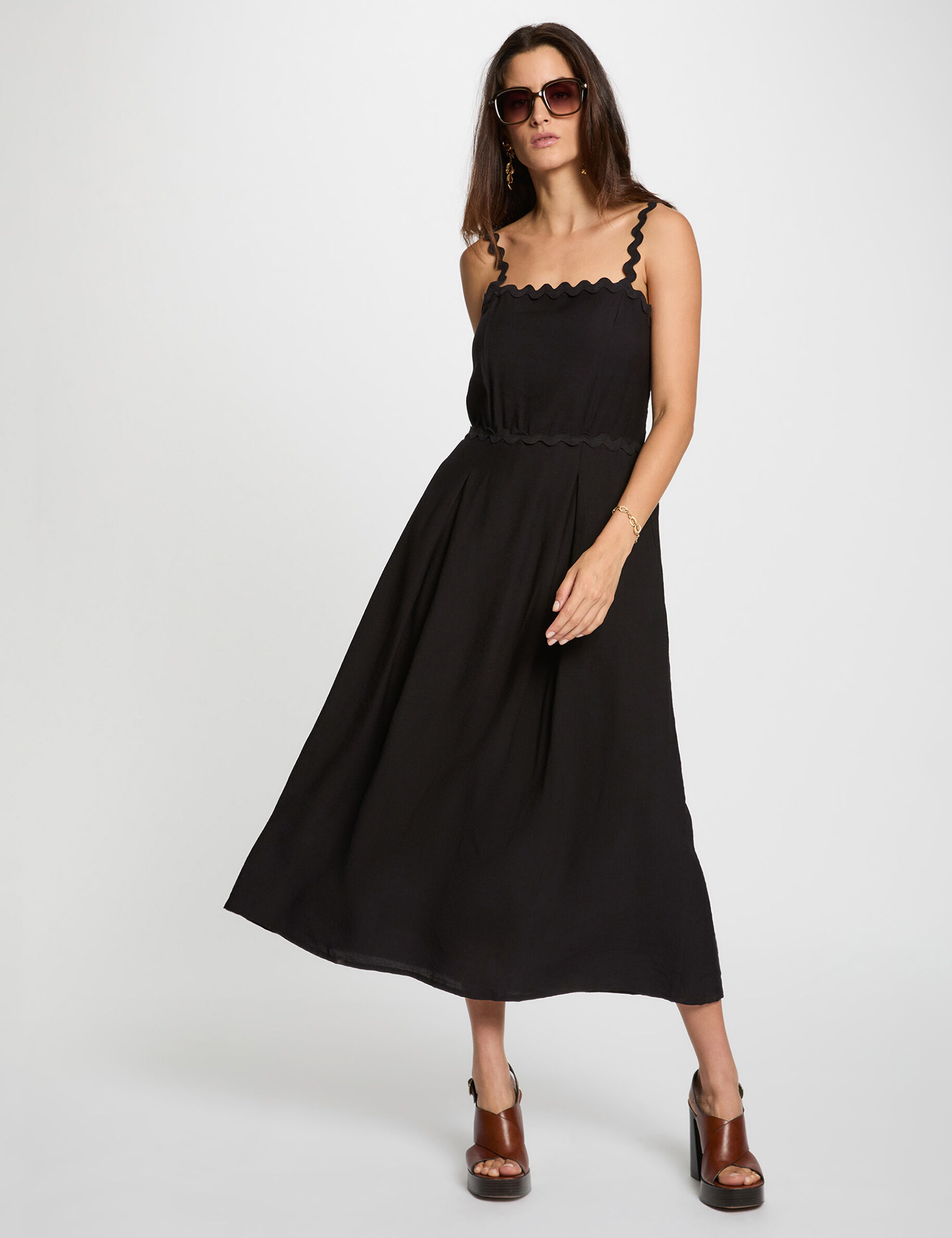 Robe ajustée bretelles fantaisie - Morgan - Modalova