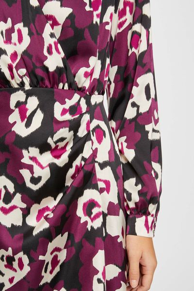 Robe ajustée imprimé floral multico femme