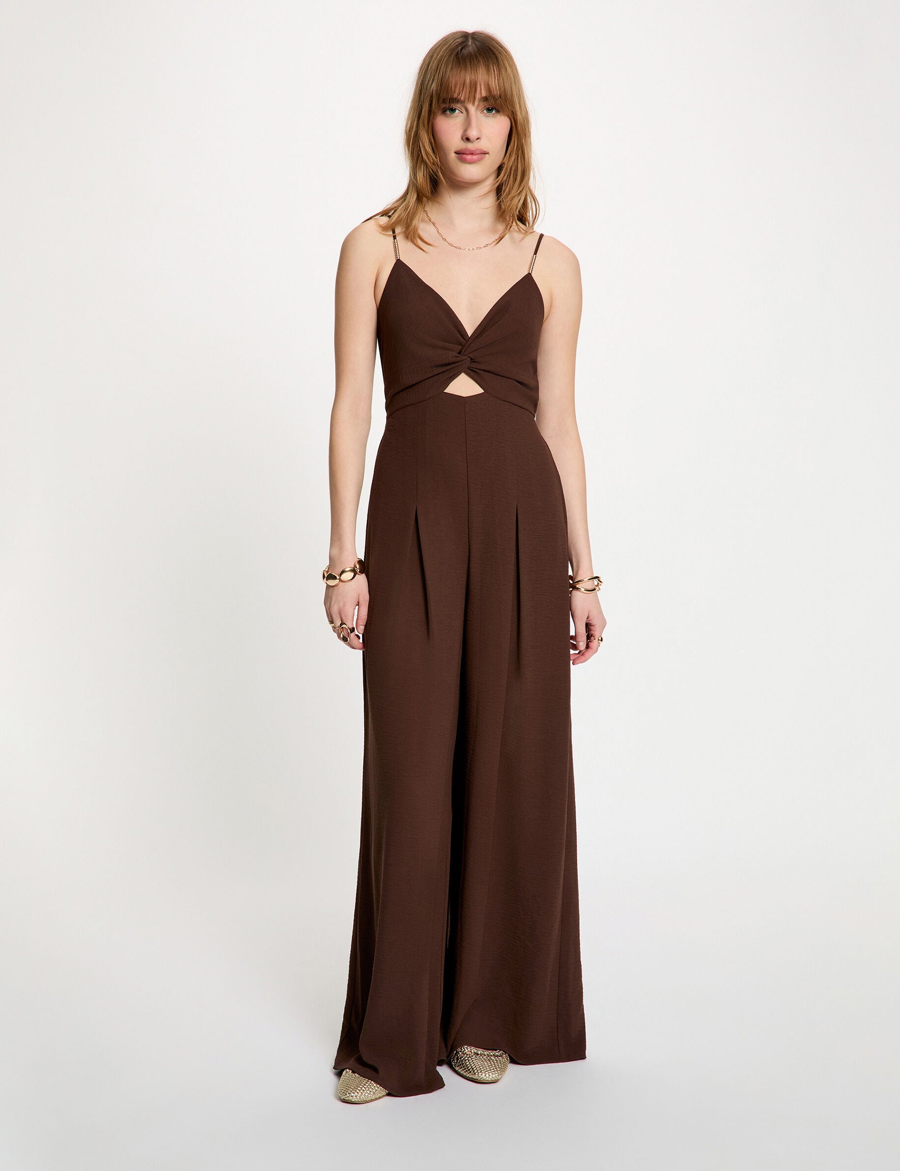 Combinaison large col v femme