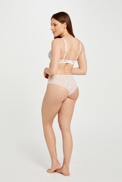Soutien-gorge armatures blanc femme